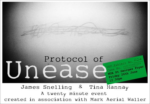 Protocol of Unease event poster 2